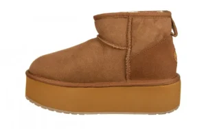 Śniegowce Stinger Micro Flatform Chestnut 119197, Brązowy, Skóra naturalna | EMU Sale