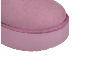 Śniegowce Stinger Micro Flatform Mauve Mist 119198, Fioletowy, Skóra naturalna | EMU Best