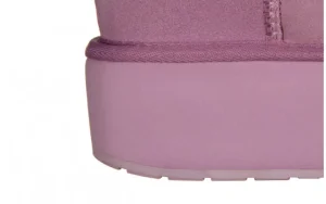 Śniegowce Stinger Micro Flatform Mauve Mist 119198, Fioletowy, Skóra naturalna | EMU Best