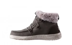 Śniegowce Eloise Bruno 003194, Zielony, Skóra naturalna | HeyDude Outlet