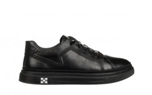 Półbuty E40801B Black 514239, Czarny, Skóra naturalna | Andiamo Fashion