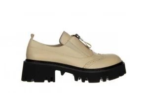 Półbuty -161 054 2894 3633 Beige 161384, Beżowy, Skóra naturalna | Bayla Outlet