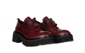Półbuty -161 054 2894 750 Bordo 161385, Skóra naturalna | Bayla Best