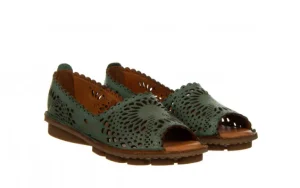 Półbuty -161 174 4102 1 Green Bay 161518, Zielony, Skóra naturalna | Bayla Outlet