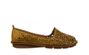 Półbuty -161 174 4101 1 Noce 161510, Żółty, Skóra naturalna | Bayla Fashion