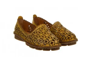 Półbuty -161 174 4101 1 Noce 161510, Żółty, Skóra naturalna | Bayla Fashion