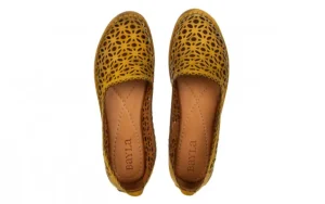 Półbuty -161 174 4101 1 Noce 161510, Żółty, Skóra naturalna | Bayla Fashion