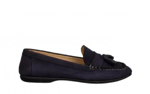 Półbuty -161 158 2401 Navy Nubuck 161706, Granatowy, Skóra naturalna | Bayla Clearance