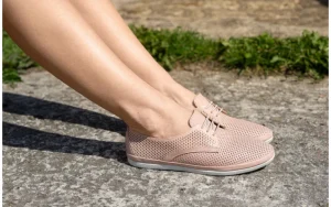 Półbuty -161 158 23702 Nude 161485, Różowy, Skóra naturalna | Bayla New