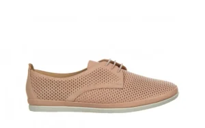 Półbuty -161 158 23702 Nude 161485, Różowy, Skóra naturalna | Bayla New