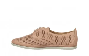 Półbuty -161 158 23702 Nude 161485, Różowy, Skóra naturalna | Bayla New