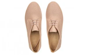 Półbuty -161 158 23702 Nude 161485, Różowy, Skóra naturalna | Bayla New