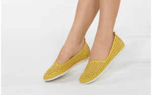 Półbuty -161 158 23203 Tetris 161481, Żółty, Skóra naturalna | Bayla Sale