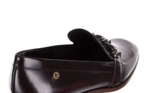 Półbuty -156 3313 Bordowo-Czarne, Skóra naturalna | Bayla New