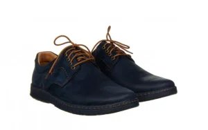 Półbuty -081 958 Juma Blue AX 081121, Granatowy, Skóra naturalna | Bayla Online