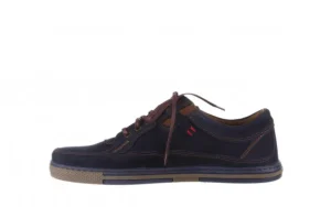 Półbuty -081 766 Juma Blue AX 23 081109, Granatowy, Skóra naturalna | Bayla Fashion
