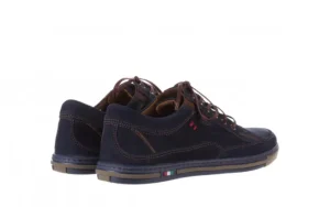 Półbuty -081 766 Juma Blue AX 23 081109, Granatowy, Skóra naturalna | Bayla Fashion