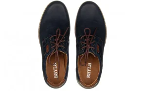 Półbuty -081 761 Juma Blue AX 22 081103, Granatowy, Skóra naturalna | Bayla New