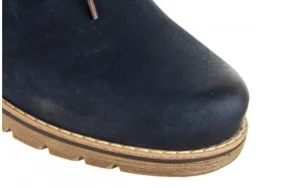 Półbuty -081 761 Juma Blue AX 22 081103, Granatowy, Skóra naturalna | Bayla New