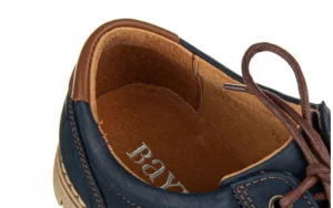 Półbuty -081 761 Juma Blue AX 22 081103, Granatowy, Skóra naturalna | Bayla New