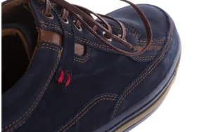 Półbuty -081 766 Juma Blue AX 23 081109, Granatowy, Skóra naturalna | Bayla Fashion