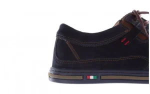 Półbuty -081 766 Juma Blue AX 23 081109, Granatowy, Skóra naturalna | Bayla Fashion