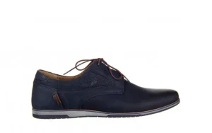 Półbuty -081 947 Juma Blue Brąz 23 081113, Granatowy, Skóra naturalna | Bayla Sale