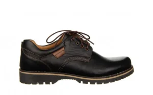 Półbuty -081 858 Juma Czarna II AX 081118, Czarny, Skóra naturalna | Bayla New