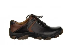 Półbuty -081 941 Juma Czarna II Denger 081119, Czarny, Skóra naturalna | Bayla Discount