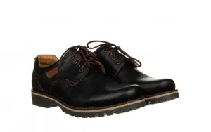 Półbuty -081 858 Juma Czarna II AX 081118, Czarny, Skóra naturalna | Bayla New