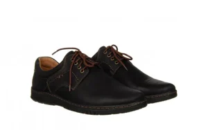 Półbuty -081 958 Juma Czarna AX 081122, Czarny, Skóra naturalna | Bayla Clearance