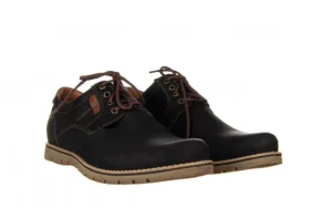 Półbuty -081 761 Juma Czarna AX 23 081117, Czarny, Skóra naturalna | Bayla Outlet