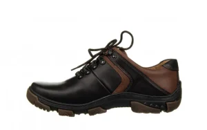 Półbuty -081 941 Juma Czarna II Denger 081119, Czarny, Skóra naturalna | Bayla Discount