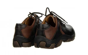 Półbuty -081 941 Juma Czarna II Denger 081119, Czarny, Skóra naturalna | Bayla Discount