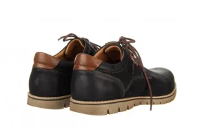 Półbuty -081 761 Juma Czarna AX 23 081117, Czarny, Skóra naturalna | Bayla Outlet