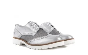 Półbuty -099 8734 K.Srebro, Skóra naturalna | Bayla Best