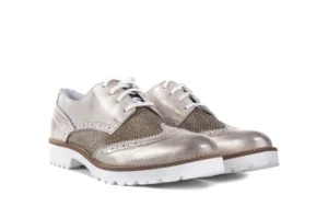 Półbuty -099 8734 K.Złoto, Skóra naturalna | Bayla Fashion