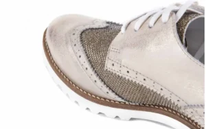 Półbuty -099 8734 K.Złoto, Skóra naturalna | Bayla Fashion