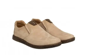 Półbuty -081 880 Nubuk 08 BRZ 081128, Beżowy, Skóra naturalna | Bayla Discount