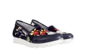 Półbuty -131 8406 Oceano, Granat, Skóra naturalna | Bayla Hot