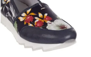 Półbuty -131 8406 Oceano, Granat, Skóra naturalna | Bayla Hot