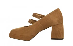Półbuty -159 4544 008-P Camel Welur 159103, Skóra naturalna | Bayla Hot