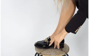 Półbuty -157 4185 090-P Czarny Lakier 157030, Skóra naturalna | Bayla Clearance