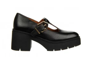 Półbuty -159 4821 126-P Czarny Lico Groszek 159158, Skóra naturalna | Bayla Hot