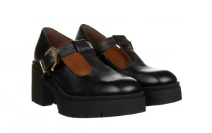 Półbuty -159 4821 126-P Czarny Lico Groszek 159158, Skóra naturalna | Bayla Hot