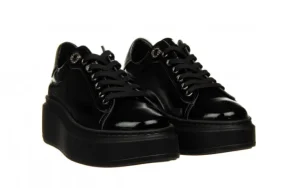 Półbuty -159 4873 090-P Czarny Naplak 159156, Skóra lakierowana | Bayla Online