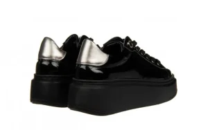 Półbuty -159 4873 090-P Czarny Naplak 159156, Skóra lakierowana | Bayla Online