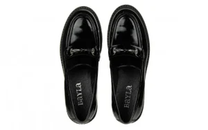 Półbuty -159 4898 090-P Czarny Naplak 159163, Skóra lakierowana | Bayla Outlet