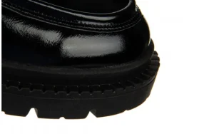 Półbuty -159 4898 090-P Czarny Naplak 159163, Skóra lakierowana | Bayla Outlet