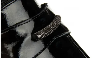 Półbuty -159 4897 090-P Czarny Naplak 159162, Skóra lakierowana | Bayla Clearance